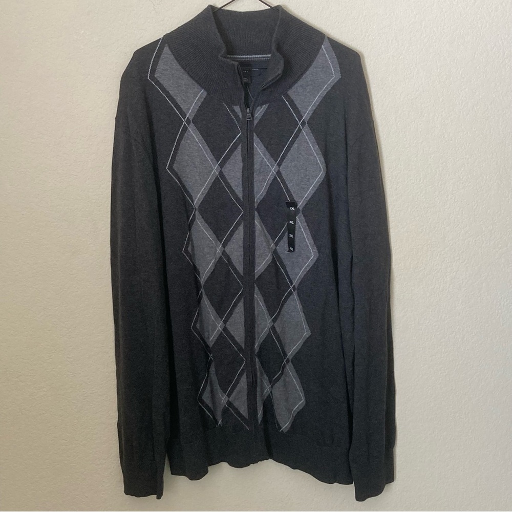 Banana Republic Factory Outlet Argyle Cardigan Sweater